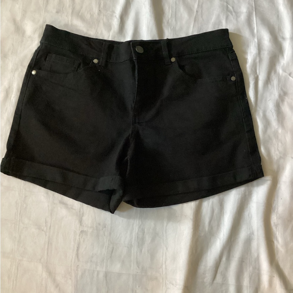 Casual Cuffed Denim Shorts